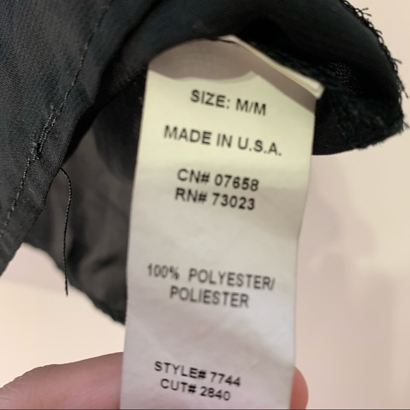 🧡3/$30 Black Sleeveless Collard Sheer Blouse - Picture 5 of 6